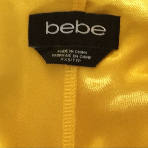 💛BeBe Bright Yellow Goddess Dress 💛 - Picture 4 of 8